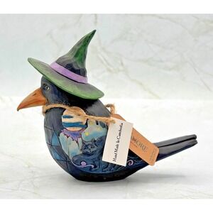 Jim Shore Halloween Crow Pint Size Figurine 6009510 Flights of Fright enesco New